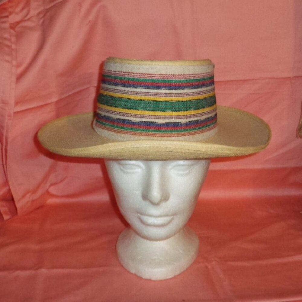 LA GIRALDA PANAMA WIDE BRIM HAT-MADE 100% PALM LEAVES-NEW - Picture 3 of 6